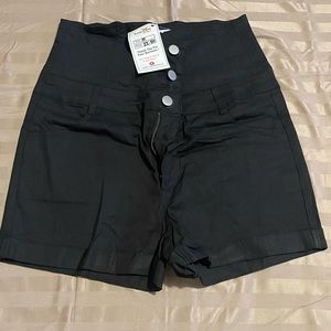 Black High-waist Shorts Adult Medium